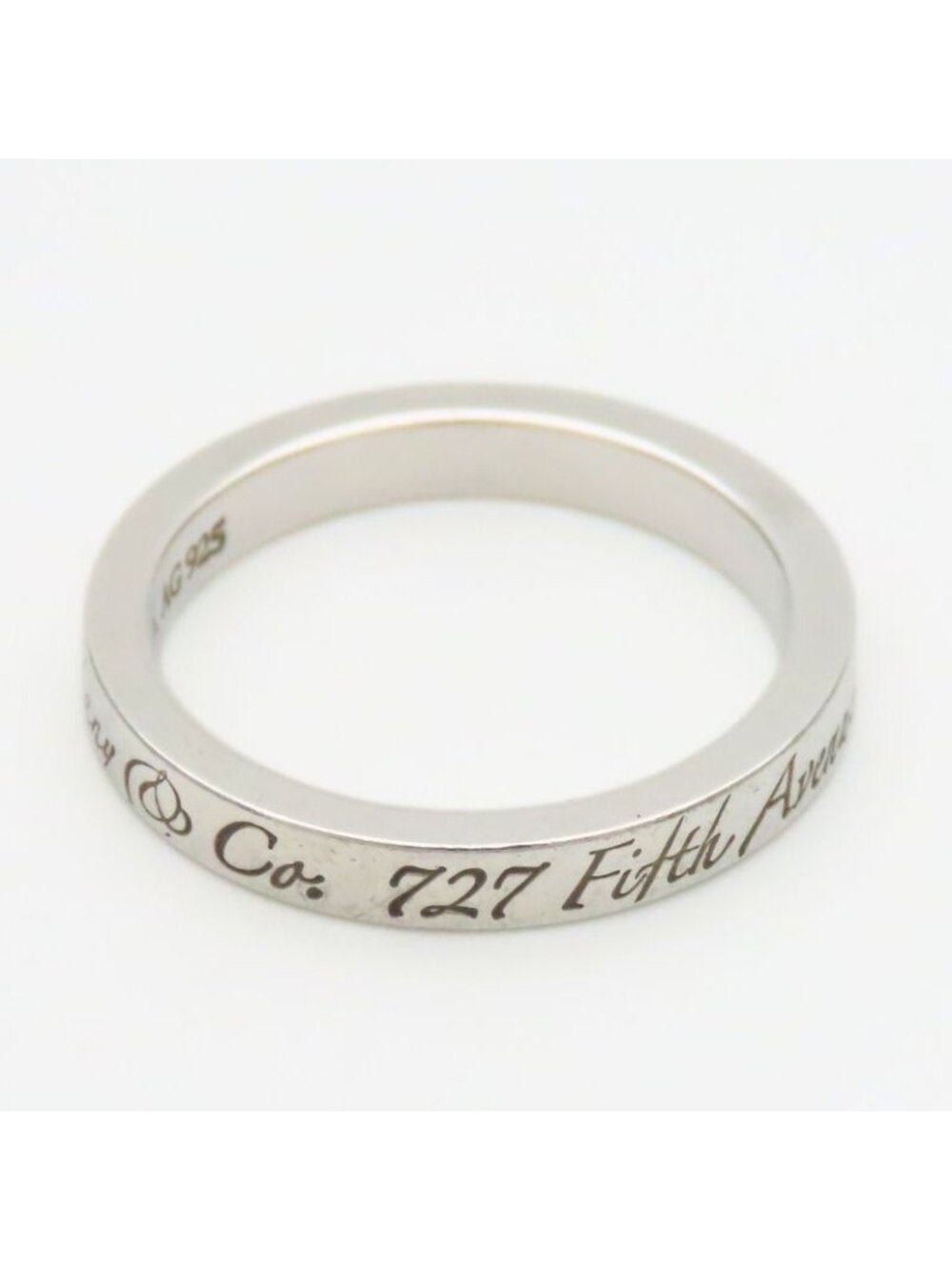 Tiffany & Co Ring Notes Narrow New York Silver Standard - Picture 7 of 10